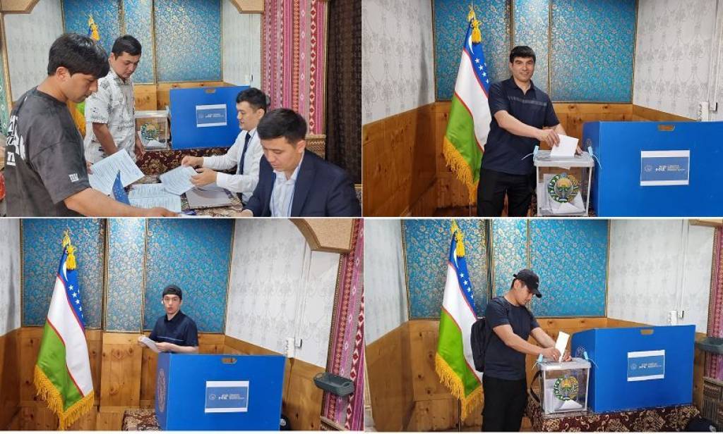 韩国开始乌兹别克斯坦总统选举提前投票