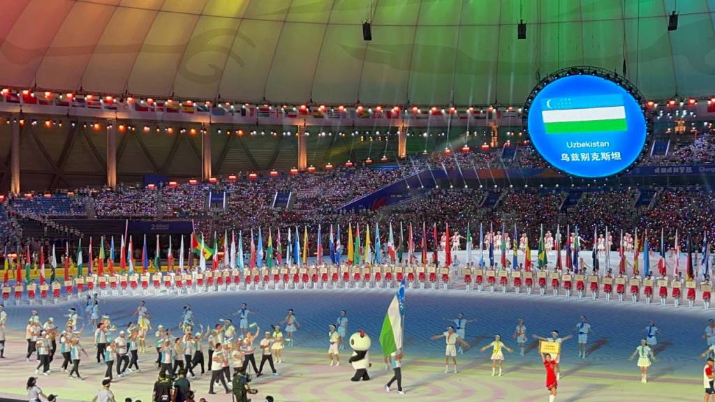 第三十一届世界大学生运动会开幕式在中国成都举行