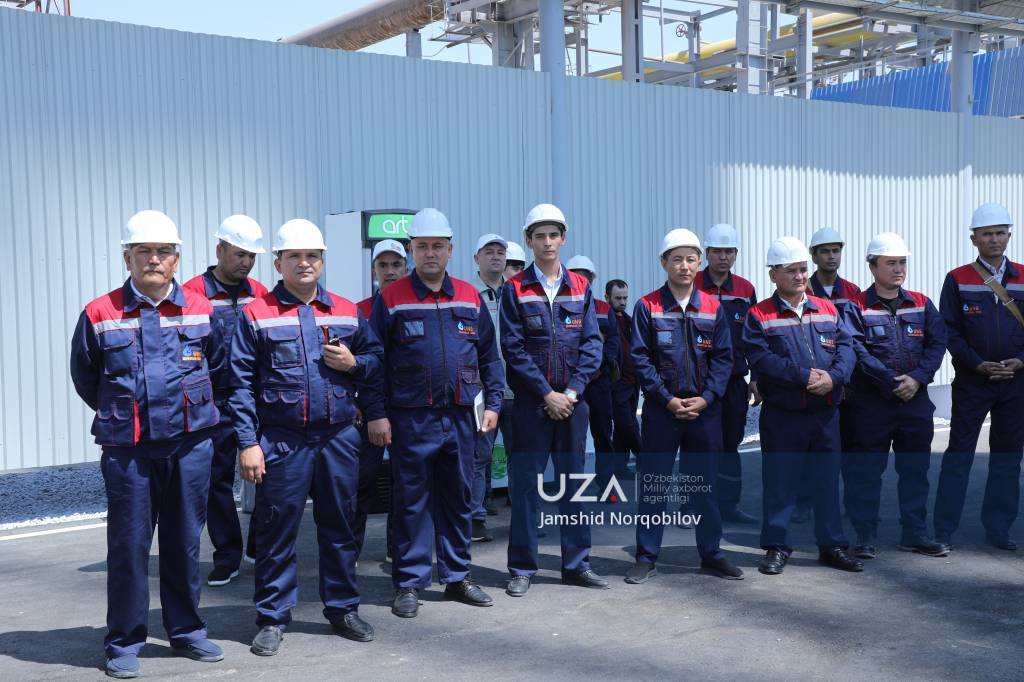 Муборак газни қайта ишлаш заводида янги лойиҳа ишга тушди