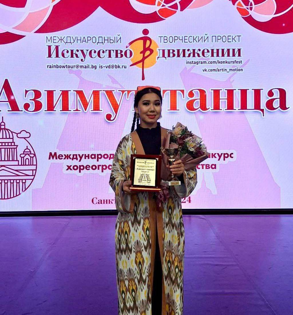 «Bahor» davlat raqs ansambli raqqosasi xalqaro tanlovda I darajali diplomni qo‘lga kiritdi