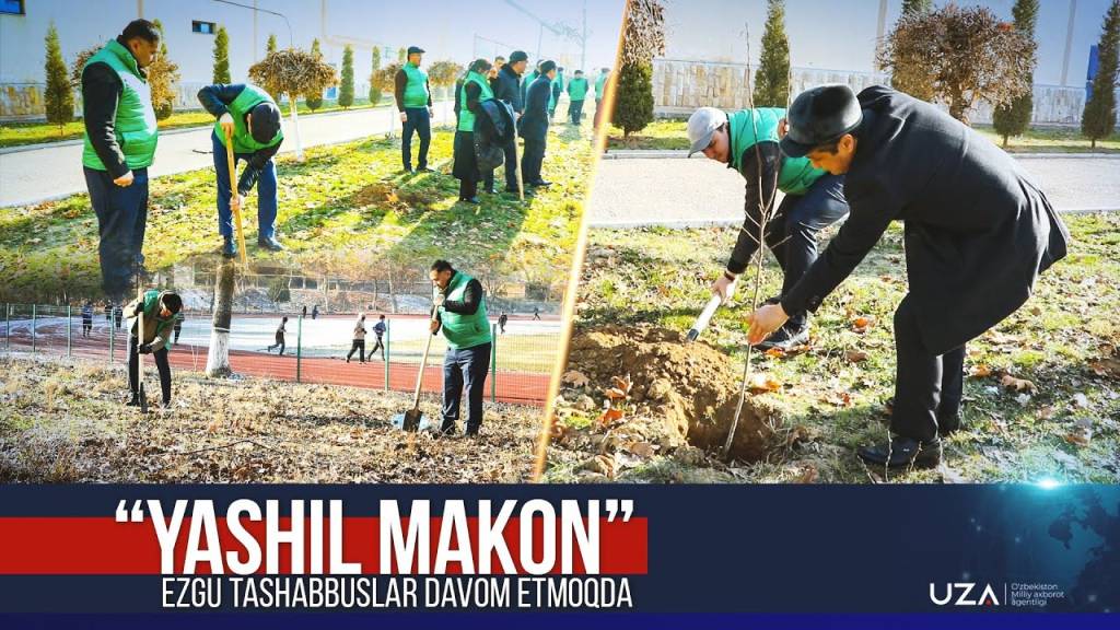 “Yashil makon”. Ezgu tashabbus davom etmoqda (+video)