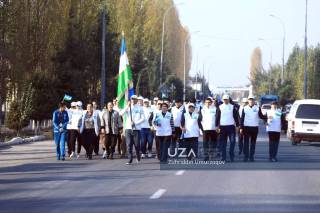 Байроқ эстафетаси Андижонда