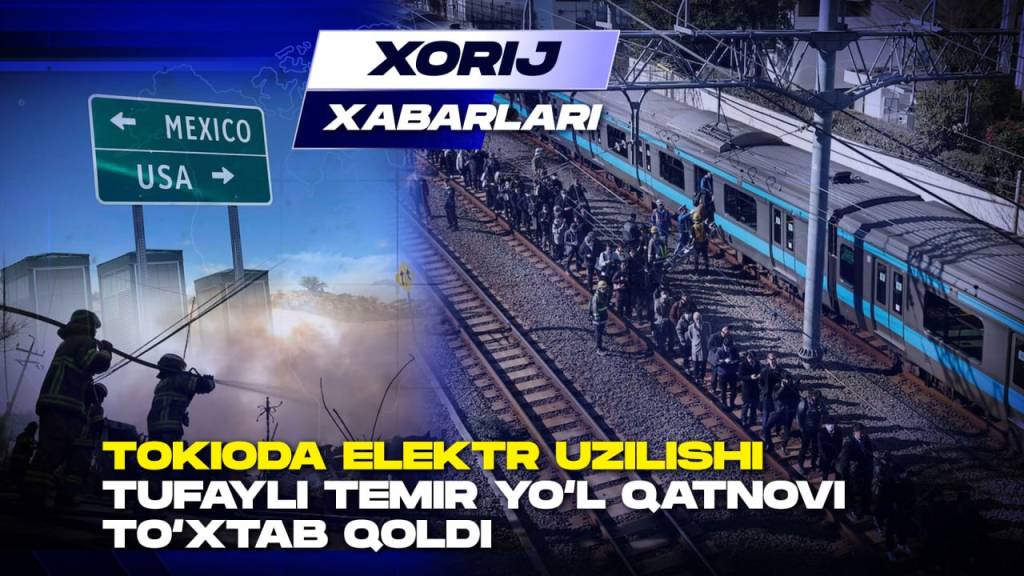 Tokioda elektr uzilishi tufayli temir yo‘l qatnovi to‘xtab qoldi (+video)