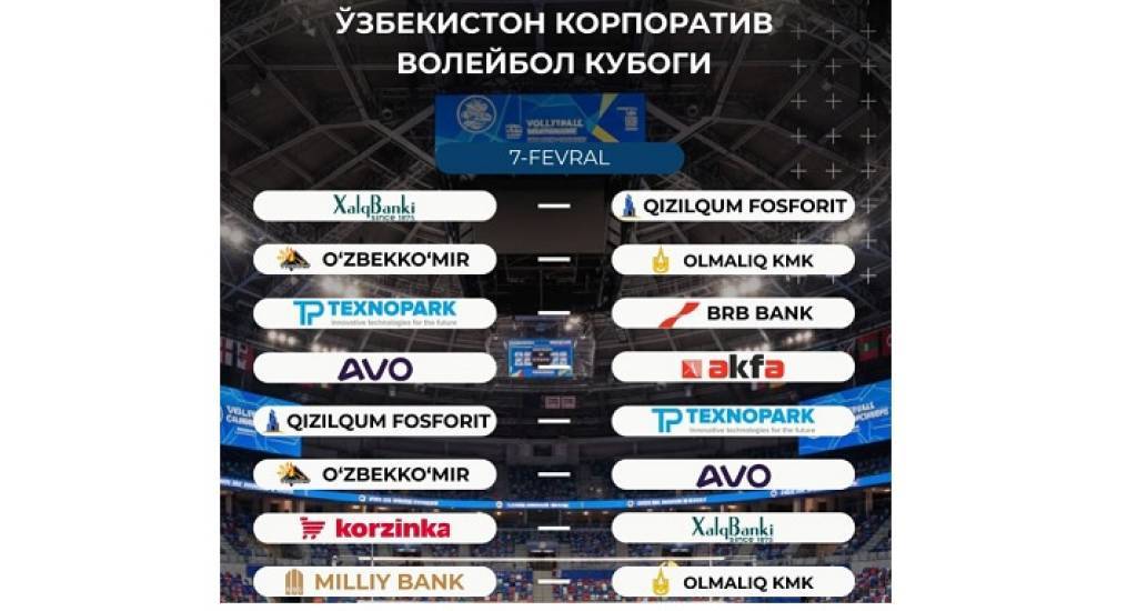 Волейбол: соревнования “Корпоративного кубка Узбекистана”
