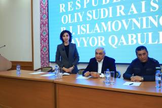 Яккасарой туманида Олий суд раисининг сайёр қабули бўлиб ўтди