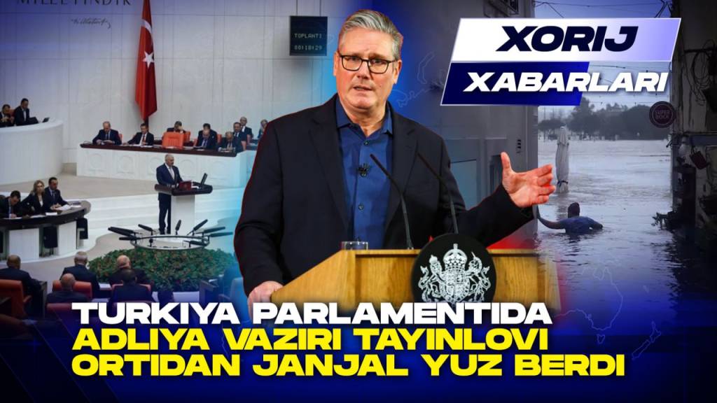 Хориж хабарлари: Туркия парламентида адлия вазири тайинлови ортидан жанжал юз берди (+видео)