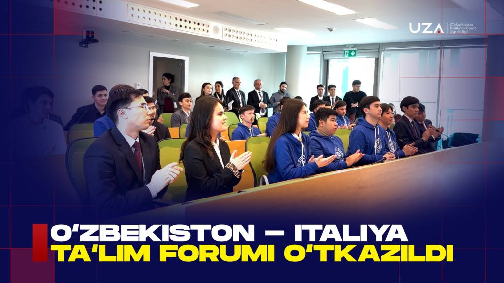 Rim shahrida O‘zbekiston – Italiya ta’lim forumi o‘tkazildi (+video)