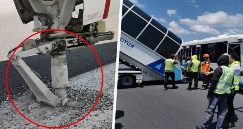 Авиалайнер повредил посадочную полосу в аэропорту Пхукета