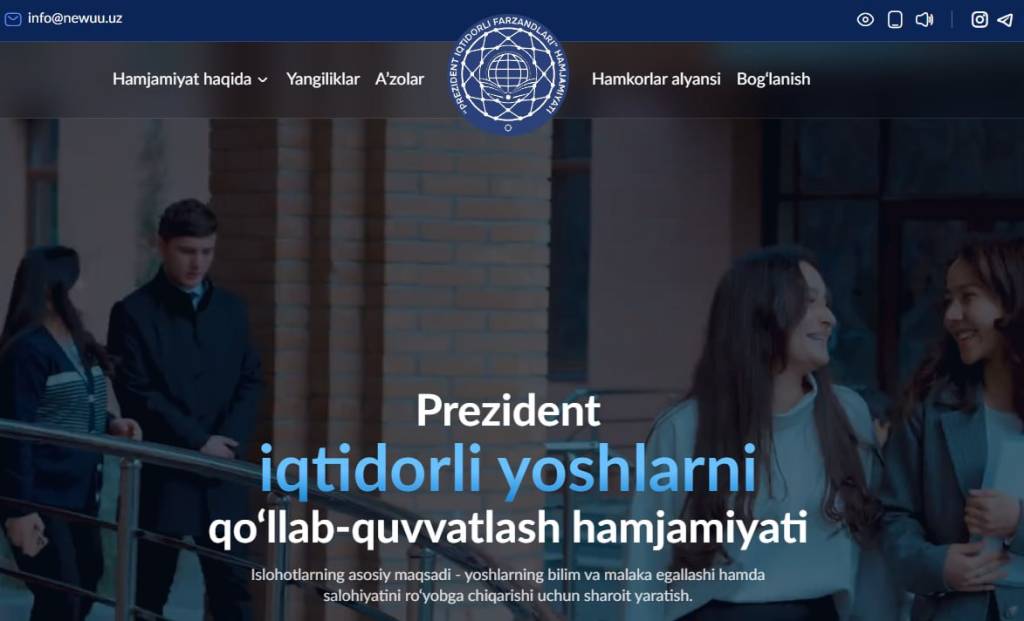 Iqtidorli yoshlarni qo‘llab-quvvatlovchi platforma ishga tushdi