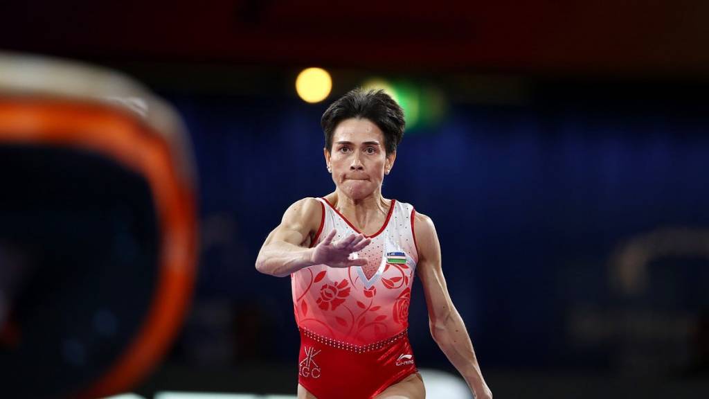 Спорт гимнастикаси: Оксана Чусовитина Жаҳон кубогида 4-ўринни эгаллади