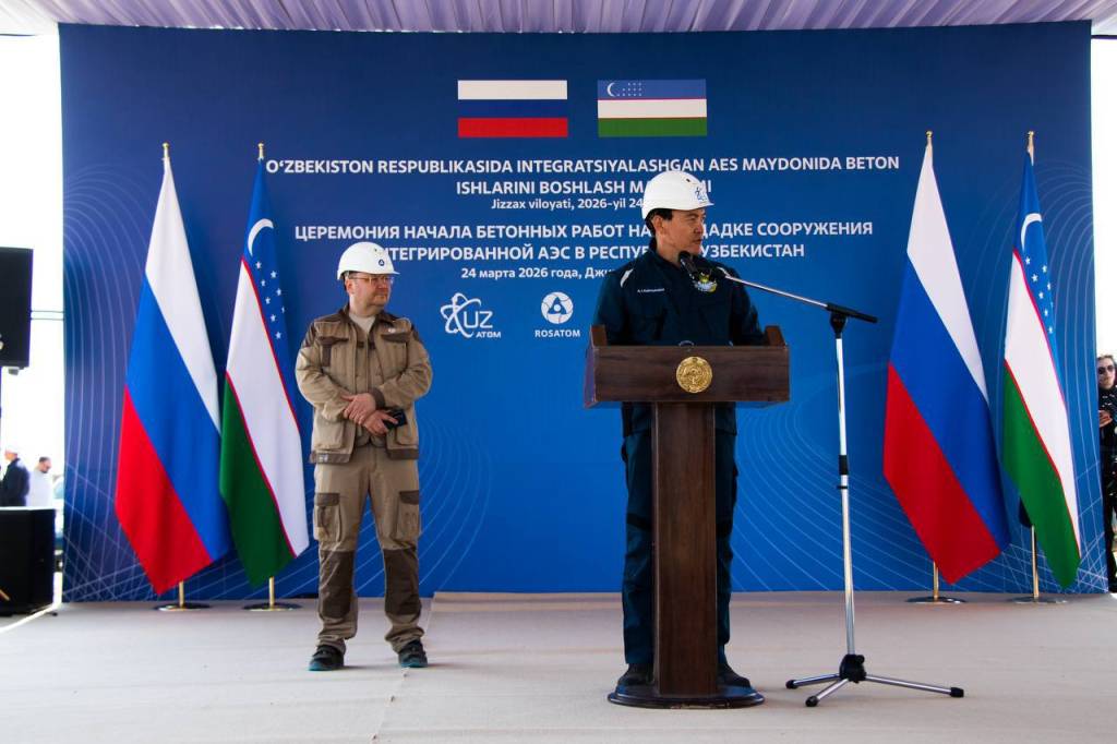 Өзбекстандағы АЭС құрылысында бетон құю жұмыстары басталды