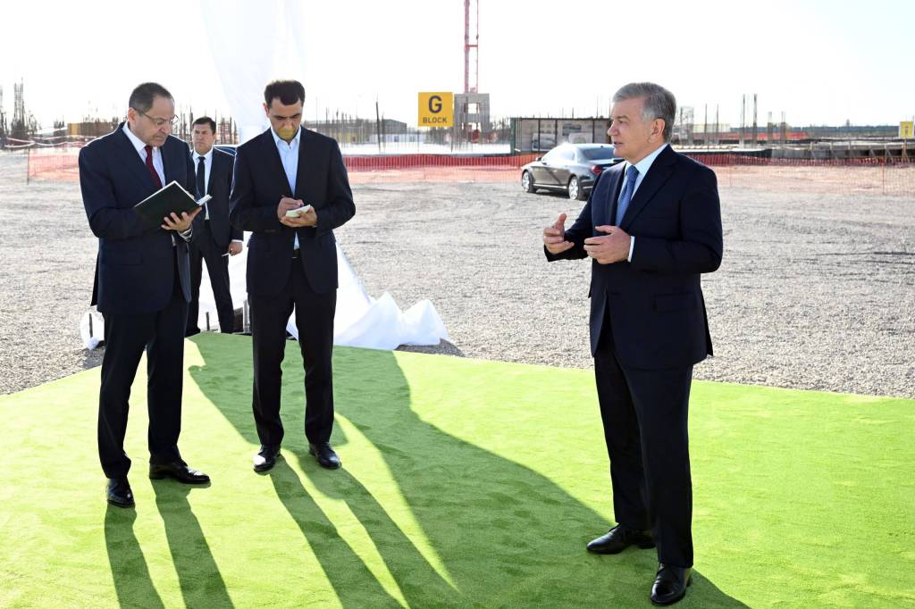 جولة فخامة الرئيس شوكت ميرضيائيف في طشقند الجديدة