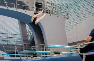 Сувга сакраш бўйича энг кучли спортчилар сараланмоқда