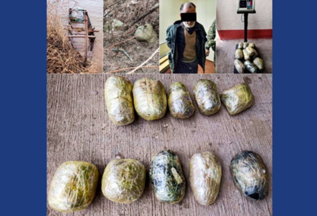 Амударё орқали 10 кг гиёҳвандлик воситасини олиб ўтган афғонистонлик наркокуръер ушланди