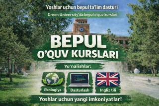 “Green University”да эҳтиёжманд оилалар фарзандлари бепул ўқитилади