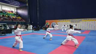 Ёш каратэчилар чемпионлик учун беллашмоқда