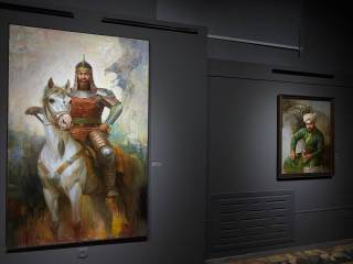 Алплар тасвирланган асарлар кўргазмаси