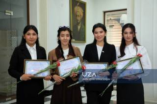 Танлов ғолиблари тақдирланди