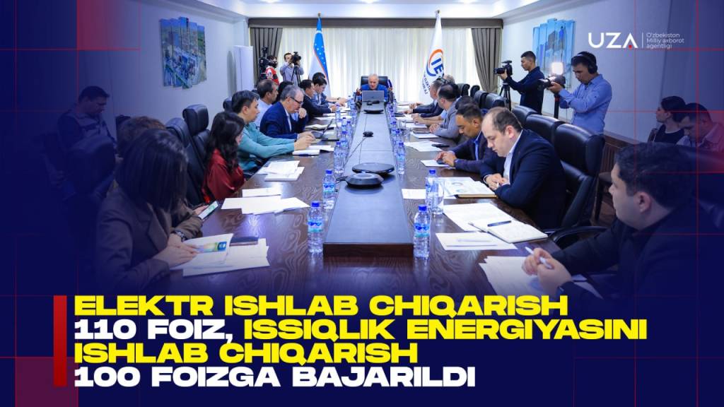 Elektr ishlab chiqarish 110 foiz, issiqlik energiyasini ishlab chiqarish 100 foizga bajarildi (+video)