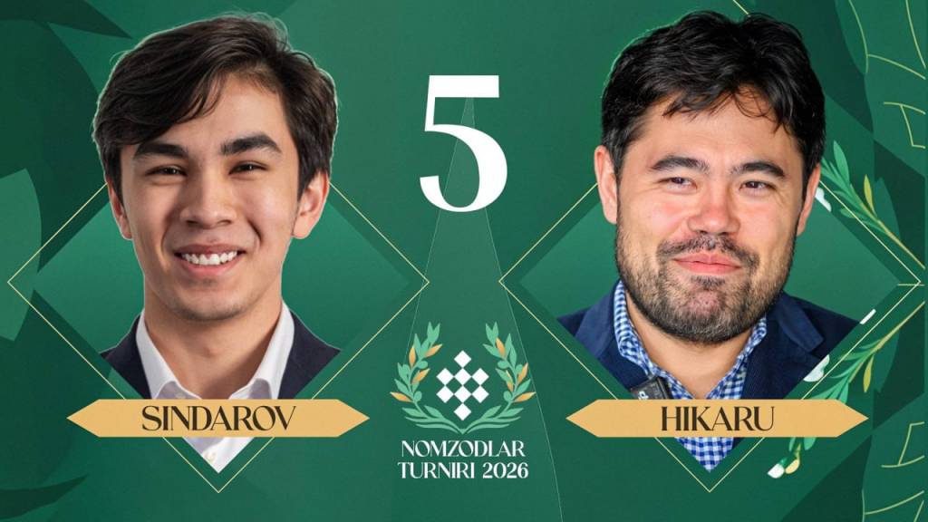 Sindorov Nakamurani yengib, yetakchiligini mustahkamladi