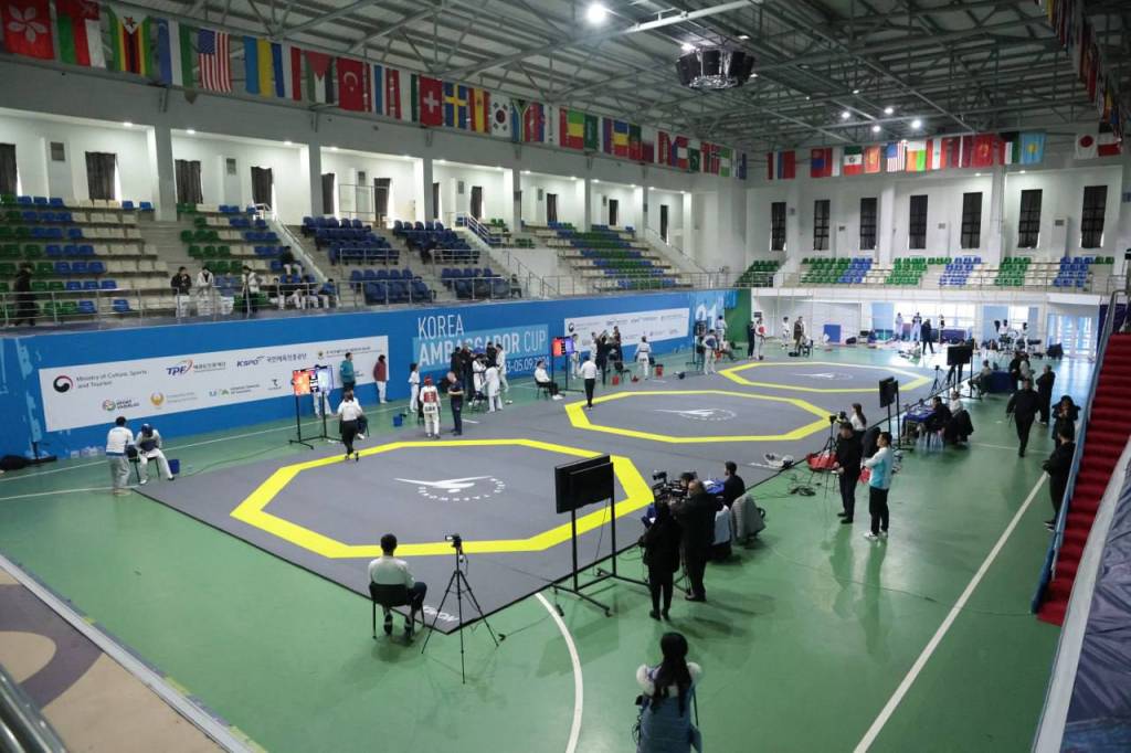 To‘rt davlat taekvondochilari Toshkentda qo‘shma o‘quv-mashg‘ulot yig‘inida qatnashmoqda