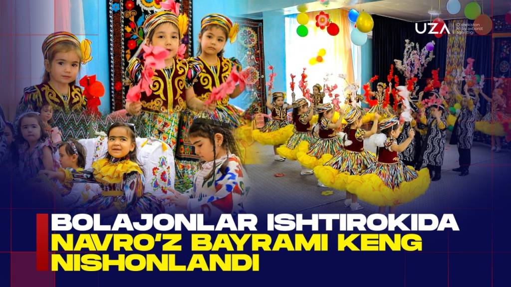 Болажонлар иштирокида Наврўз байрами кенг нишонланди (+видео)