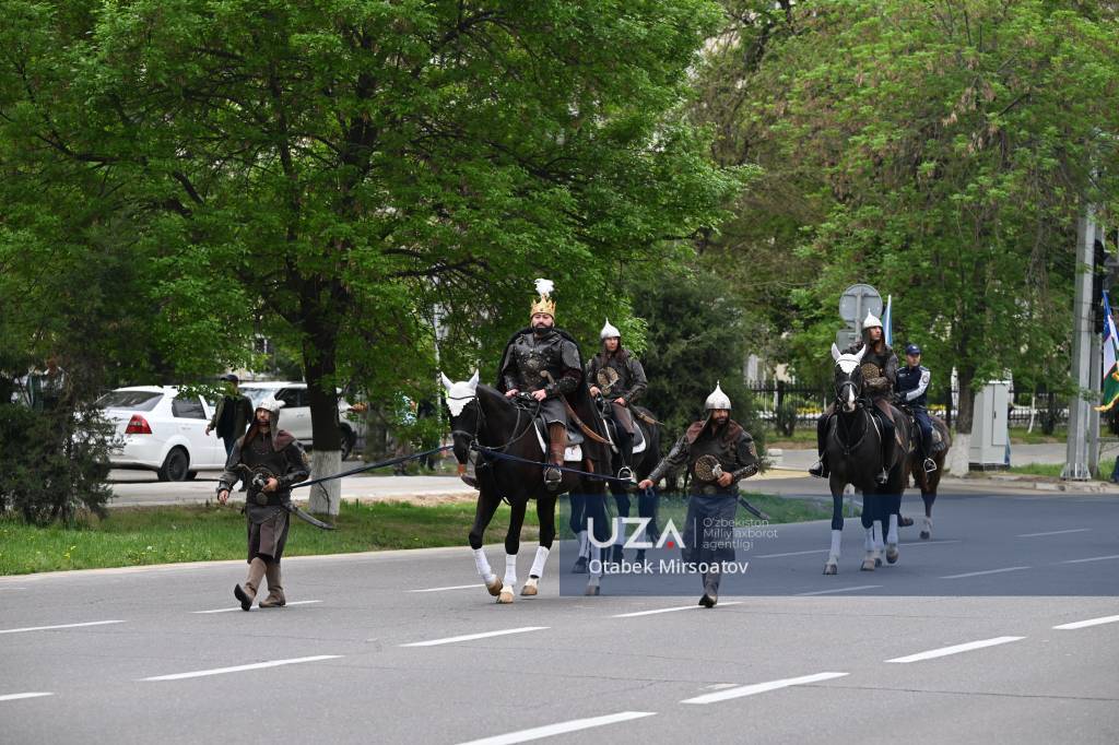 Toshkentda Amir Temur tavalludiga bag‘ishlangan harbiy tadbir o‘tkazildi