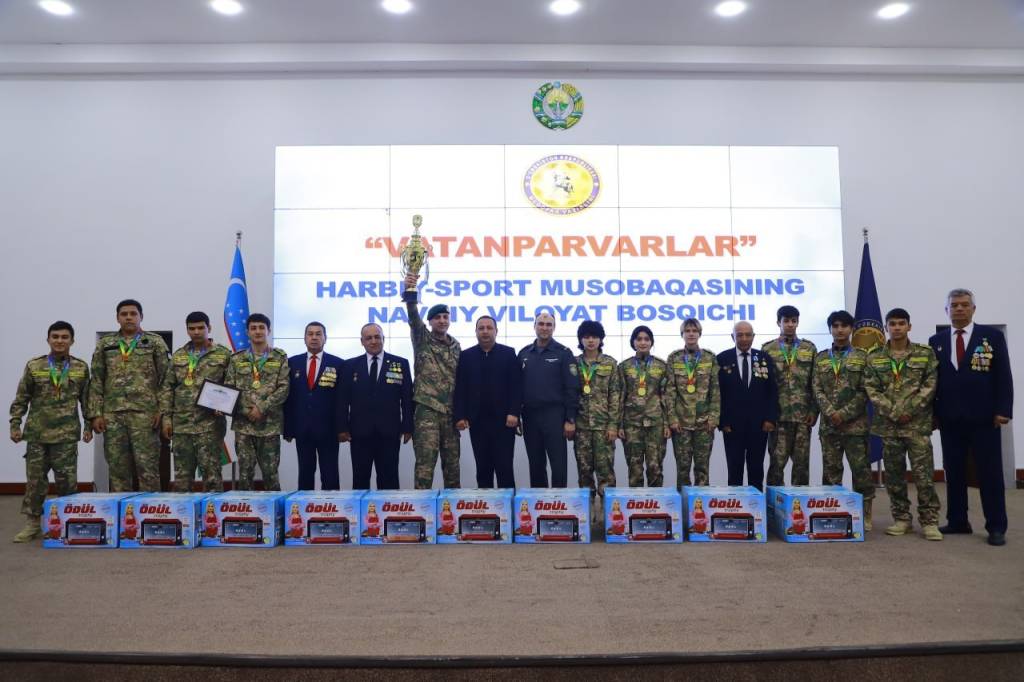 “Vatanparvarlar” harbiy-sport musobaqasi g‘oliblari aniqlandi