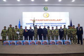 “Vatanparvarlar” harbiy-sport musobaqasi g‘oliblari aniqlandi