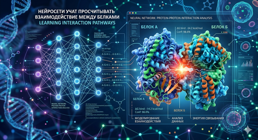 Нейросети учат просчитывать взаимодействия между белками