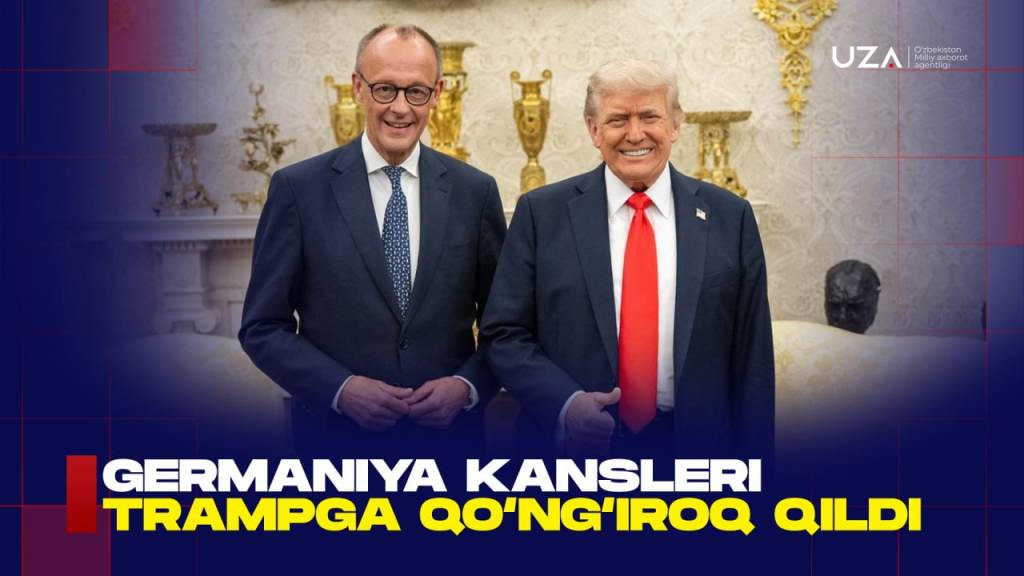 Germaniya kansleri Trampga qo‘ng‘iroq qildi (+video)