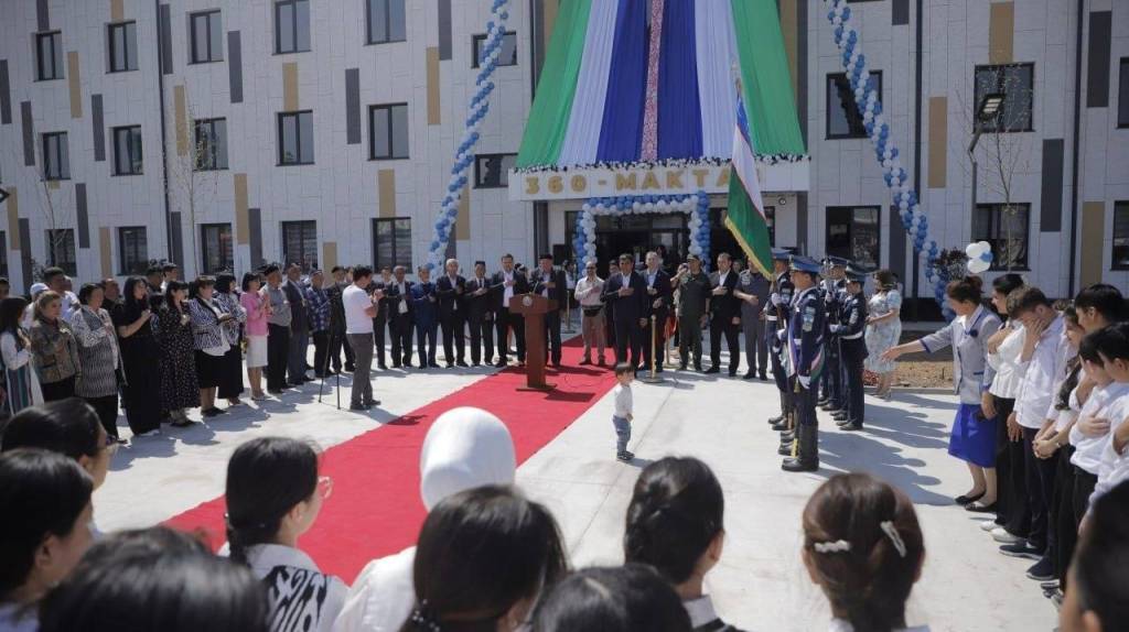 Zamonaviy yangi maktablar foydalanishga topshirilmoqda