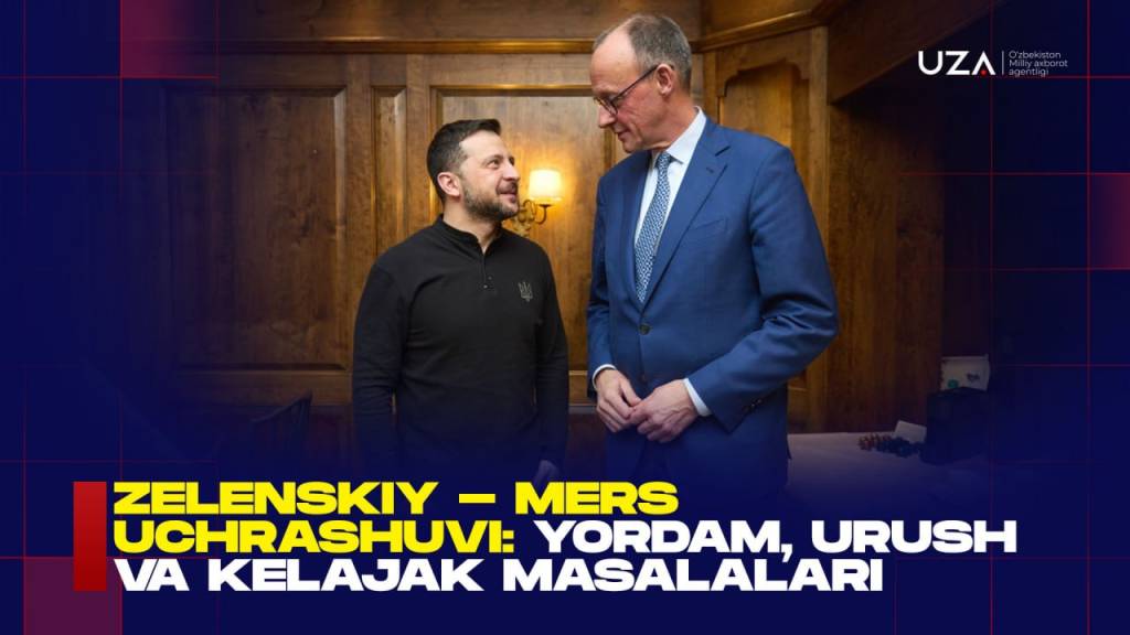 Зеленский - Мерц учрашуви: ёрдам, уруш ва келажак масалалари (+видео)