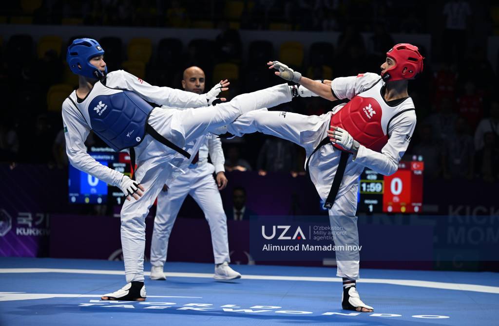 Taekvondo WT bo‘yicha yoshlar o‘rtasida o‘tayotgan jahon chempionatidan fotoreportaj