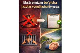 Экстремизм бўйича жазо енгиллаштирилмоқда
