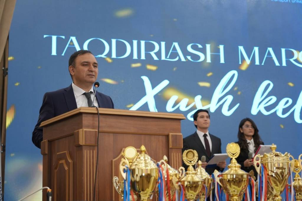 Тошкент давлат транспорт университети иқтидорли талабалари тақдирланди