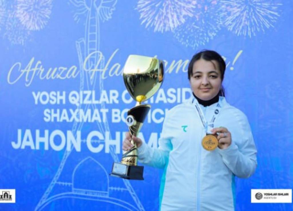 Шахмат: Афруза Ҳамдамова ёшлар ўртасида жаҳон чемпионлигига эришди