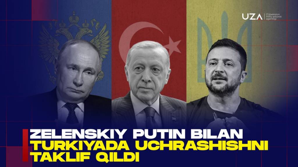 Зеленский Путин билан Туркияда учрашишни таклиф қилди (+видео)