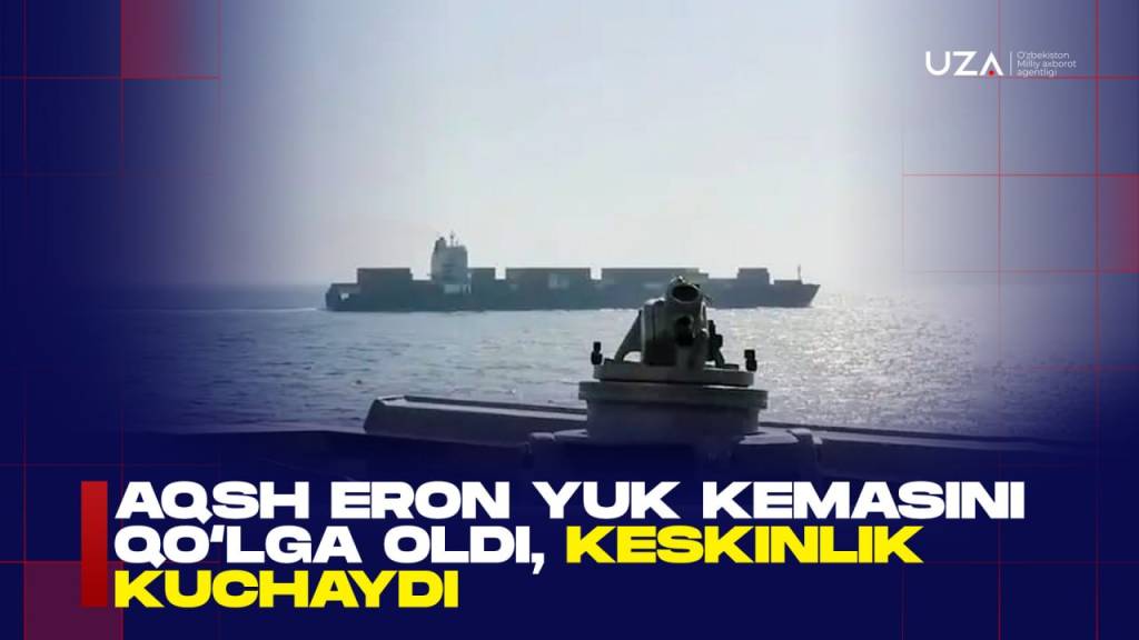 AQSH Eron yuk kemasini qo‘lga oldi, keskinlik kuchaydi (+video)