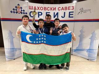 14 ёшли шахматчиларимиз Сербияда жамоавий мусобақаларда совриндор бўлди