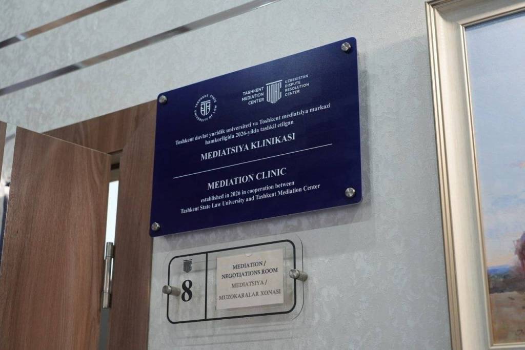 Тошкентда янги Медиация клиникаси очилди