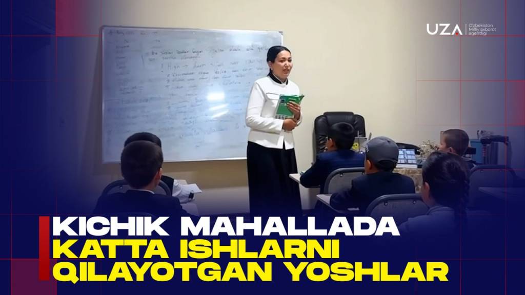 Kichik mahallada katta ishlarni qilayotgan yoshlar (+video)