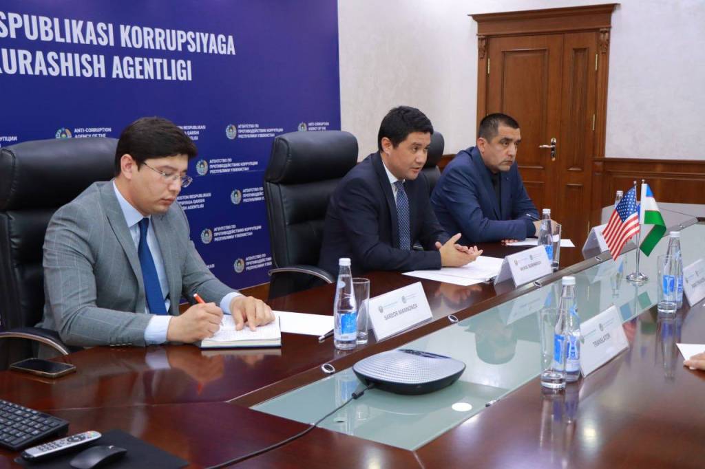Ўзбекистон ва АҚШ: коррупцияга қарши курашиш соҳасидаги ҳамкорлик кучайтирилади