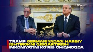 Tramp Germaniyadagi harbiy ishtirokni qisqartirish imkoniyatini ko‘rib chiqmoqda (+video)