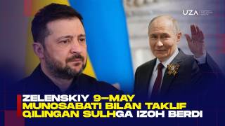 Zelenskiy 9-may munosabati bilan taklif qilingan sulhga izoh berdi (+video)