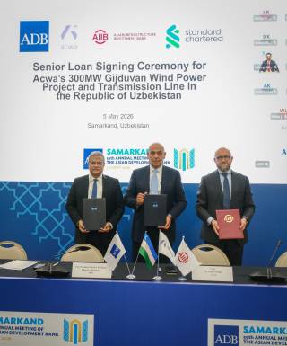 ОТБ ва “ACWA Power”дан Ўзбекистонга 116 миллион долларлик “яшил” сармоя