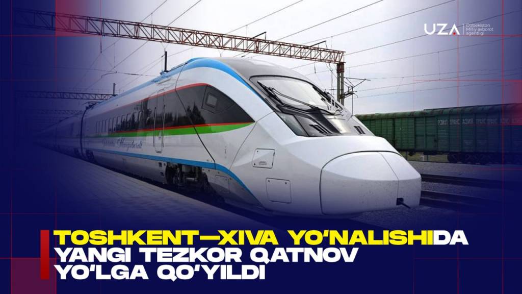 Toshkent–Xiva yo‘nalishida yangi tezkor qatnov yo‘lga qo‘yildi  (+video)