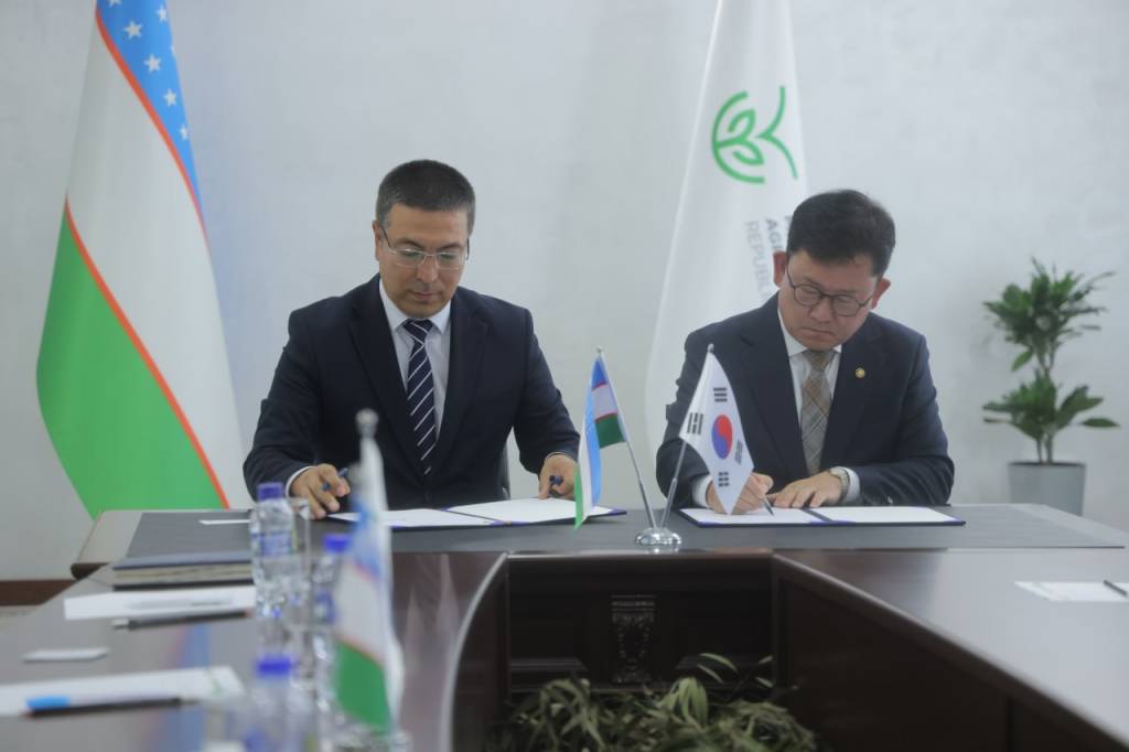 O‘zbekiston va Janubiy Koreya agrar sohadagi hamkorlikni kengaytirmoqda