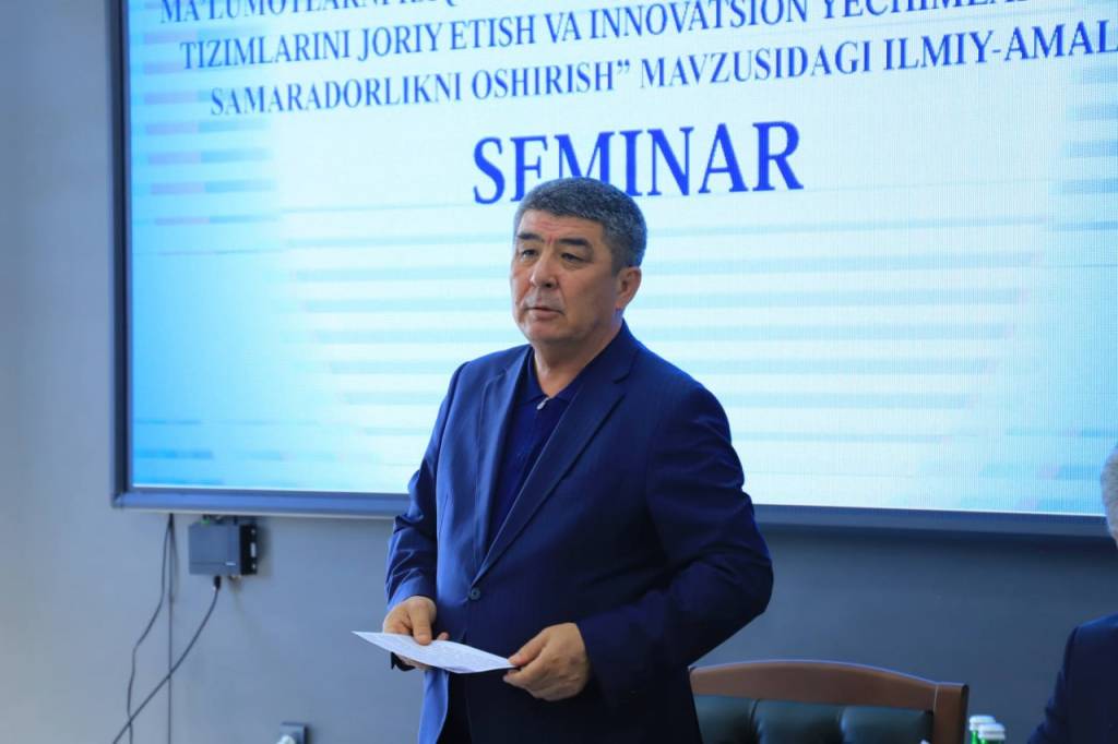 O‘quv seminari va innovatsion ishlanmalar ko‘rgazmasi bo‘lib o‘tdi
