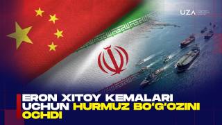 Eron Xitoy kemalari uchun Hurmuz bo‘g‘ozini ochdi (+video)